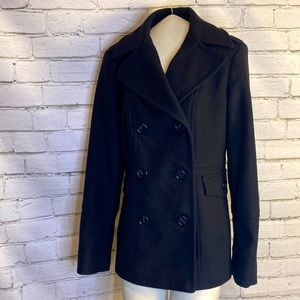 MICHAEL Michael Kors Women’s Black Wool Peacoat Sz-4